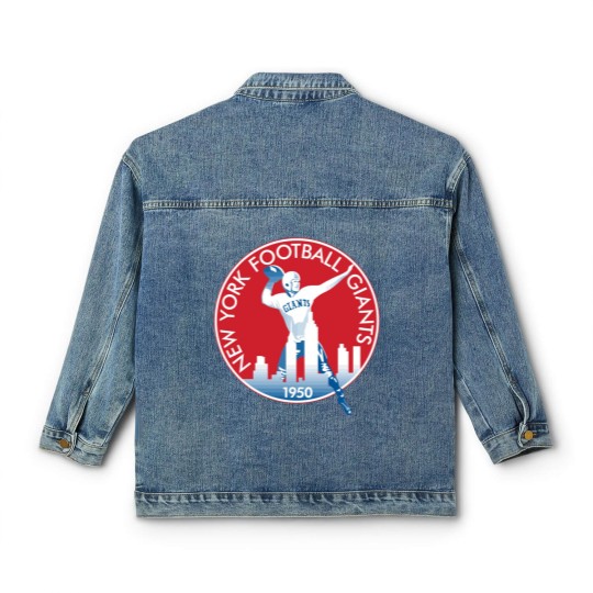 Discover NY Giants old school logo Classic Women's Denim Jackets
