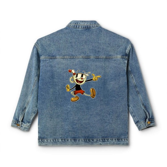 Discover Cuphead , cuphead, cuphead and mugman, cuphead game, cagney carnation, cuphead cagney carnati Essent Classic Women's Denim Jackets
