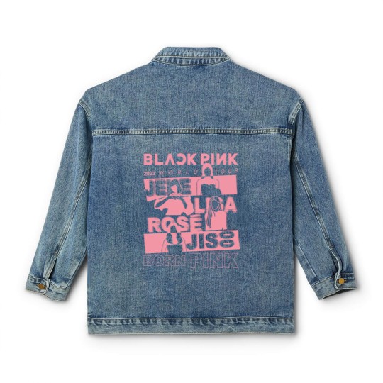 Discover Blackpink World Tour Classic Women's Denim Jackets, Pink Blackpink Classic Women's Denim Jackets, Blackpink Merch Classic Women's Denim Jackets, in Your Area Album