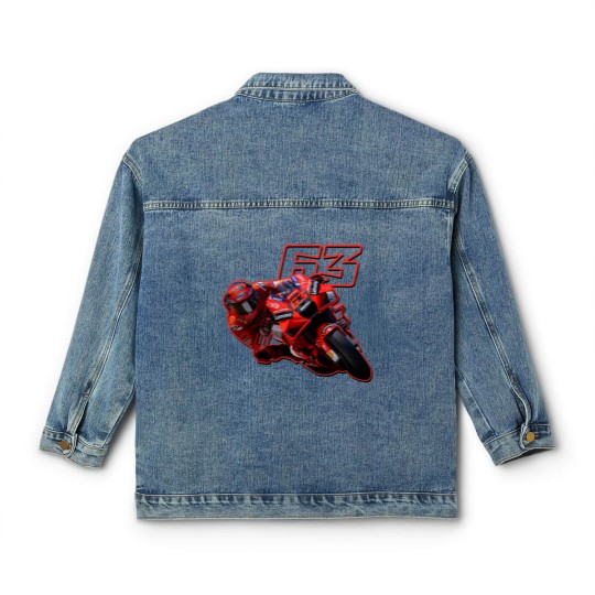 Discover FRANCESCO BAGNAIA (2) francesco bagnaia Classic Women's Denim Jackets