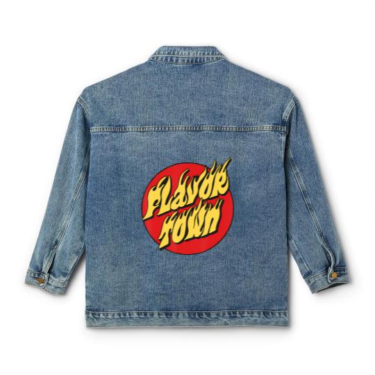 Discover welcome to flavortown mayor of flavor town funny meme Classic Women's Denim Jackets
