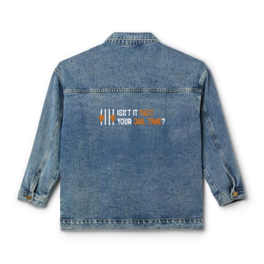 Discover Isn't it past your jail time? Classic Women's Denim Jackets, Anti Trump Oscars Classic Women's Denim Jackets, Funny Political