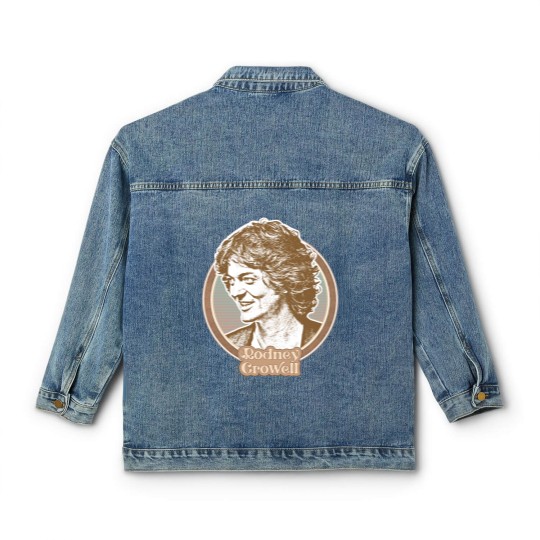 Discover Rodney Crowell //// Retro Fan Art Design - Rodney Crowell - Classic Women's Denim Jackets