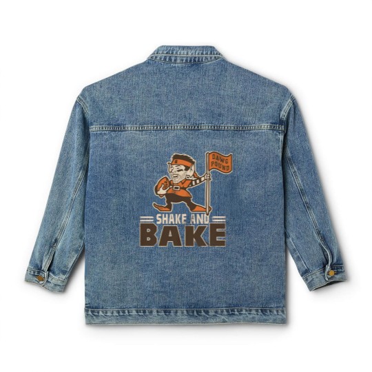 Discover Shake and Bake - Baker Mayfield - Flag Plant - Clevel nd Browns Inspired Classic Women's Denim Jackets