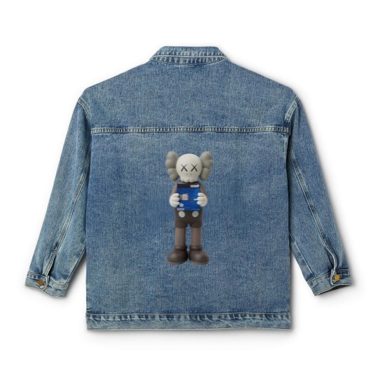 Discover kaws peanut, kaws uniqlos, kaws stuff, kaws friends, kaws summer collection 2024, peanut kaws, kaws vintages, peanut kaws, kaws jaws, kaws blue, kaws pink Classic Women's Denim Jackets