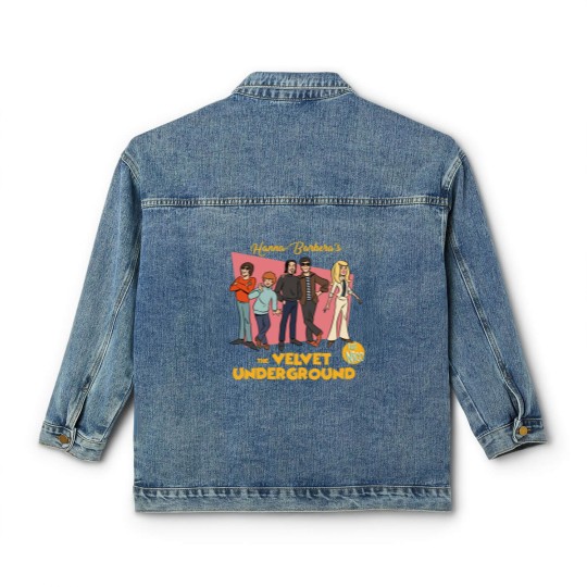 Discover The Velvet Underground And Nico Punk Rock Barberas The Velvet Underground And Nico Punk Rock Classic Women's Denim Jackets