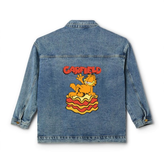 Discover Garfield Lasagna Slice Garfield Pose Classic Women's Denim Jackets