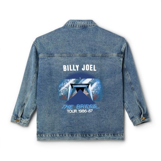 Discover Vintage Billy Joel The Bridge Tour 1986-1987 Concert Classic Women's Denim Jackets