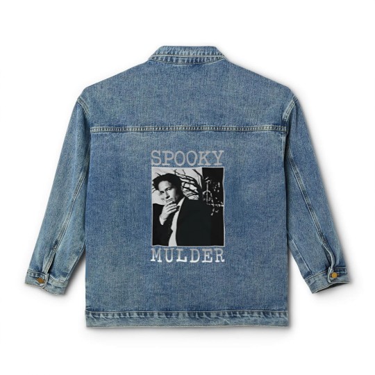 Discover The X Files Spooky Mulder Classic Women's Denim Jackets, The X Files Classic Women's Denim Jackets