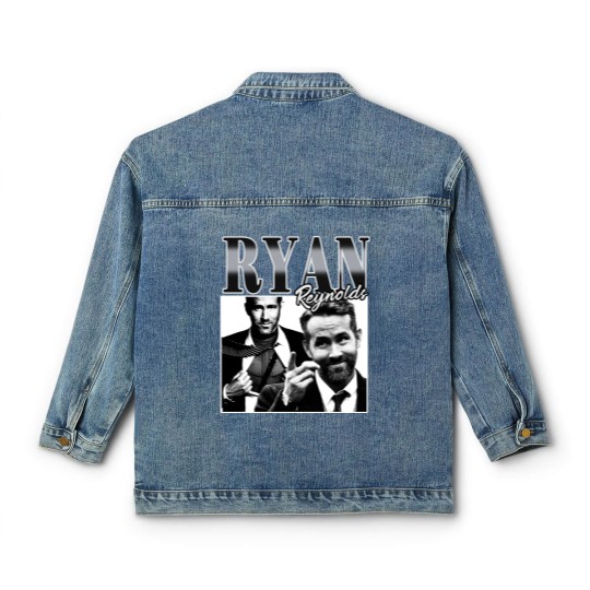 Discover Ryan Reynolds Movie Actor Classic Women's Denim Jackets Vintage, Ryan Reynolds Classic Women's Denim Jackets, Ryan Reynolds Classic Women's Denim Jackets