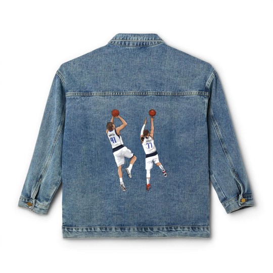 Discover Luka Doncic x Dirk Nowitzki Classic Women's Denim Jackets