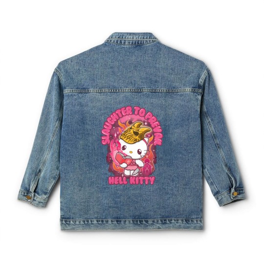 Discover Slaughter To Prevail Merch Slaughter To Prevail Snake Classic Women's Denim Jackets
