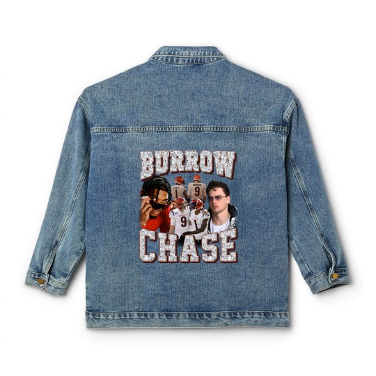 Discover Ja'Marr Chase Joe Burrow Classic Women's Denim Jackets, Ja'Marr Chase Joe Burrow Vintage Classic Women's Denim Jackets,  chase burrow Classic Women's Denim Jackets