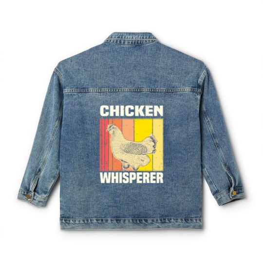 Discover Chicken Chicken Chicken Whisperer Chicken Farmer Gift Classic Women's Denim Jackets
