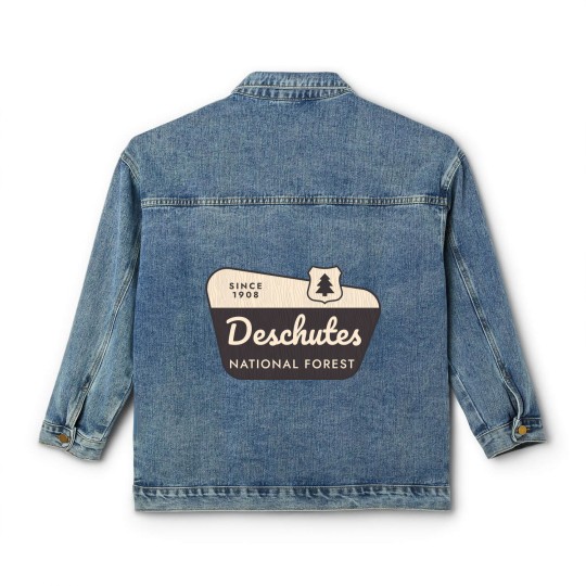 Discover deschutes national forest 1 Classic Women's Denim Jackets