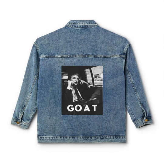 Discover Trump Classic Women's Denim Jackets, Trump GOAT Greatest Of All Time, Donald Trump Classic Women's Denim Jackets