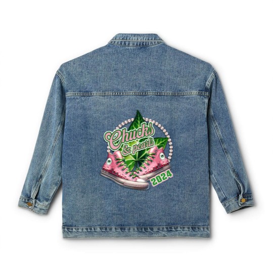 Discover AKA Chucks and Pearls Classic Women's Denim Jackets