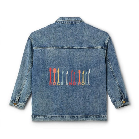 Discover Vintage Rock And Roll Classic Concert Band Cool Classic Women's Denim Jackets
