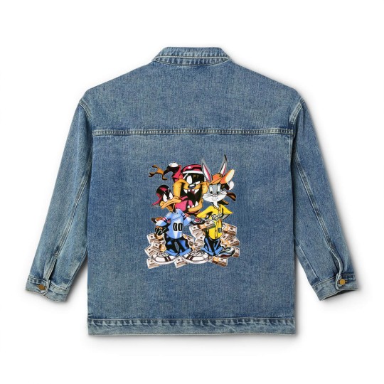 Discover Vtg Y2k Looney Toons Swap Meet Bootleg Jewels Cartoon Classic Women's Denim Jackets