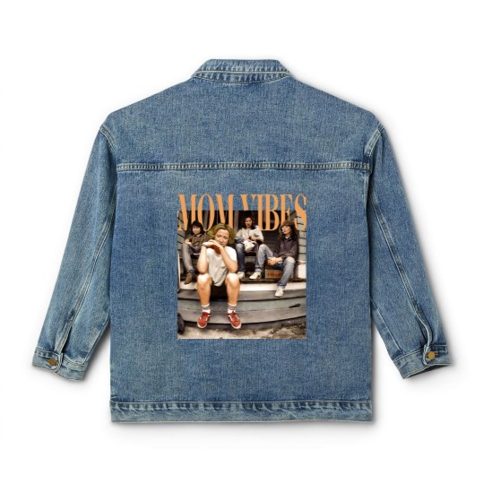 Discover Mom Vibes Thug Life  Classic Women's Denim Jackets, Vintage 90s Mom Vibes Classic Women's Denim Jackets, 90s Mom Vibes Classic Women's Denim Jackets