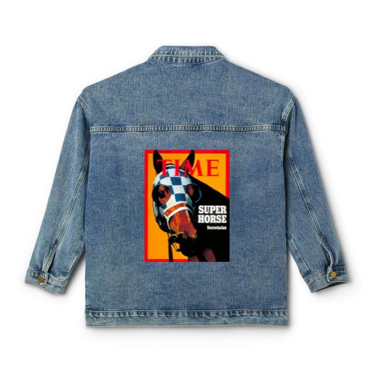 Discover Secretariat Time Magazine Cover 1973 Classic Women's Denim Jackets