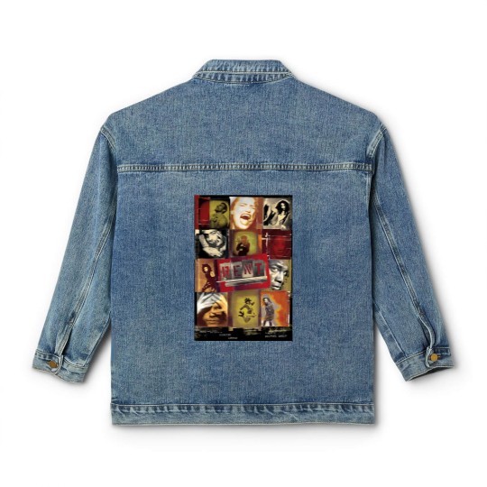 Discover Vintages Rent Rock Musical, Signed By Complete Original Cast 1996 Classic Women's Denim Jackets