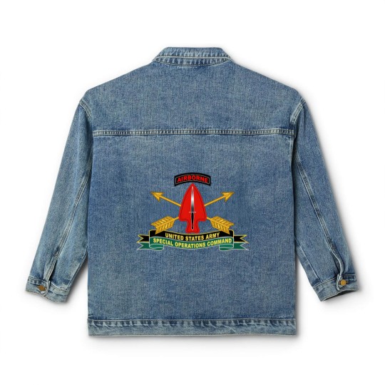 Discover Army US Army Special Operations Command Sine Pari Classic Women's Denim Jackets