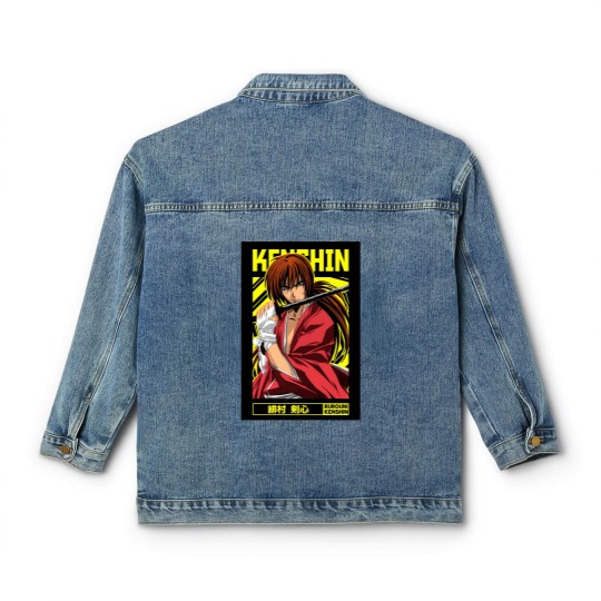 Discover Himura Kenshin = Rurouni Kenshin = Anime Classic Women's Denim Jackets