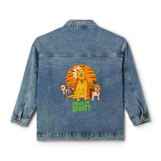 Discover heckin' spoopy Classic Women's Denim Jackets