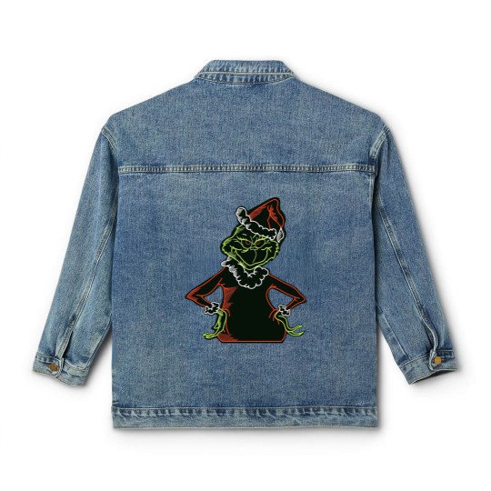 Discover Neon funny character - funny character Stole Christmas - Classic Women's Denim Jackets