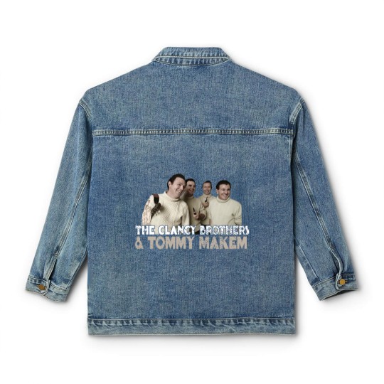 Discover The Clancy Brothers & Tommy Makem Retro Fan Art - Clancy Brothers Tommy Makemm - Classic Women's Denim Jackets