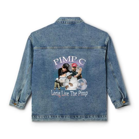 Discover Pimp C Classic Women's Denim Jackets, Pimp C Vintage Classic Women's Denim Jackets, Pimp C Hiphop Rapper Classic Women's Denim Jackets