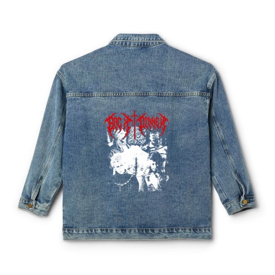 Discover Girl Dinner Black Metal Vintage Classic Women's Denim Jackets