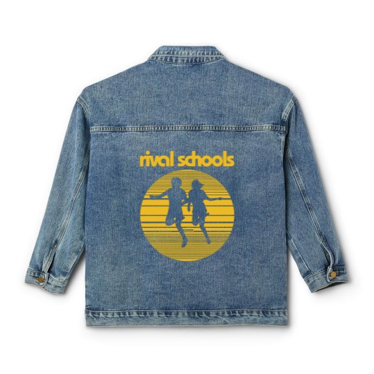Discover Rival Schools Logo Yellow 17 Classic Women's Denim Jackets