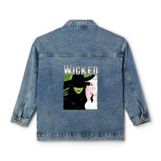 Discover Wicked Broadway A New Musical Classic Women's Denim Jackets, Wicked Classic Women's Denim Jackets