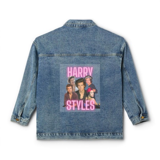 Discover Harry Classic Women's Denim Jackets - Retro Harry Fan Merch, Iconic 1D Era