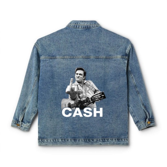 Discover Johnny Cash Unisex Classic Women's Denim Jackets: Finger