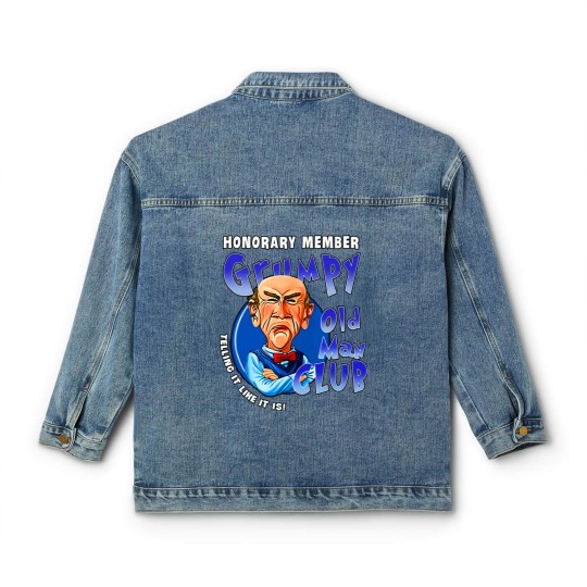 Discover Je.ff Dunham Memes Gru.mpy Old Man Club Classic Women's Denim Jackets