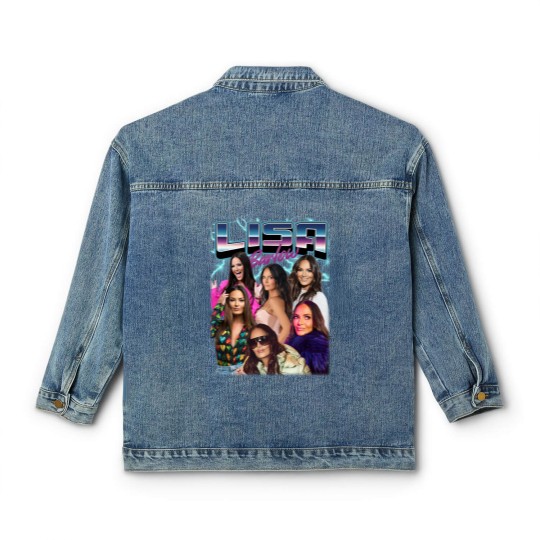 Discover 90s Vintage Classic Women's Denim Jackets, Lisa Barlow, RHOSLC, The Real Housewives Classic Women's Denim Jackets