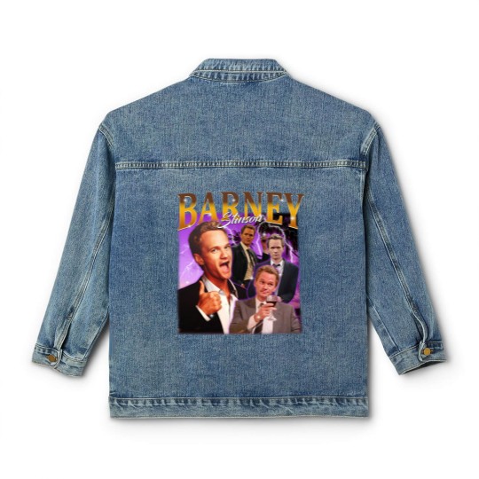 Discover Retro Barney Stinson Classic Women's Denim Jackets, Barney Stinson Classic Women's Denim Jackets, Vintage Barney Stinson Classic Women's Denim Jackets