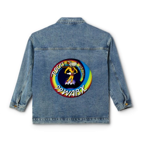 Discover RARE Vintage 1970s WABX Radio Station Detroit Rocks Classic Women's Denim Jackets