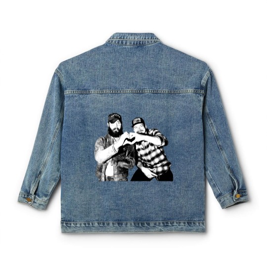 Discover I Had Some Help Wallen And Malone Classic Women's Denim Jackets, Posty And Morgan Had Some Help Classic Women's Denim Jackets