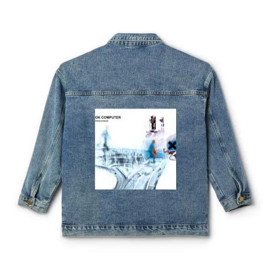 Discover Radiohead Ok Computer Band Classic Women's Denim Jackets, Music Lovers Classic Women's Denim Jackets