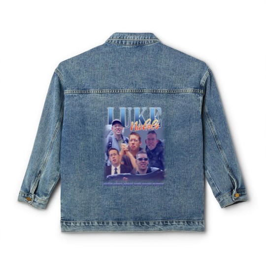 Discover Luke Nichols Vintage Bootleg Classic Women's Denim Jackets, Warm Fresh Bread With Honey Butter Classic Women's Denim Jackets