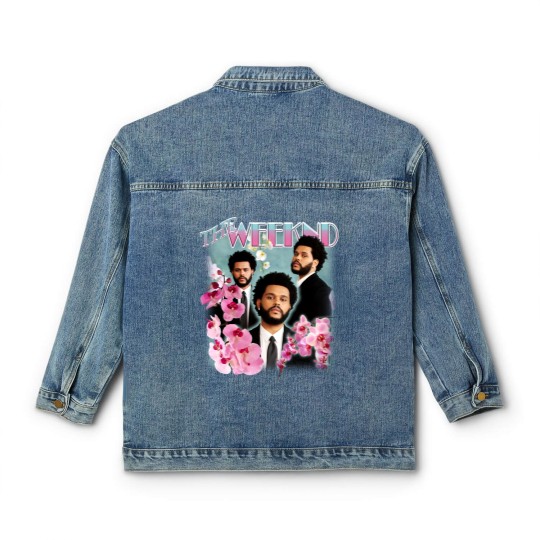 Discover Weeknd Vintage Style Rap Classic Women's Denim Jackets