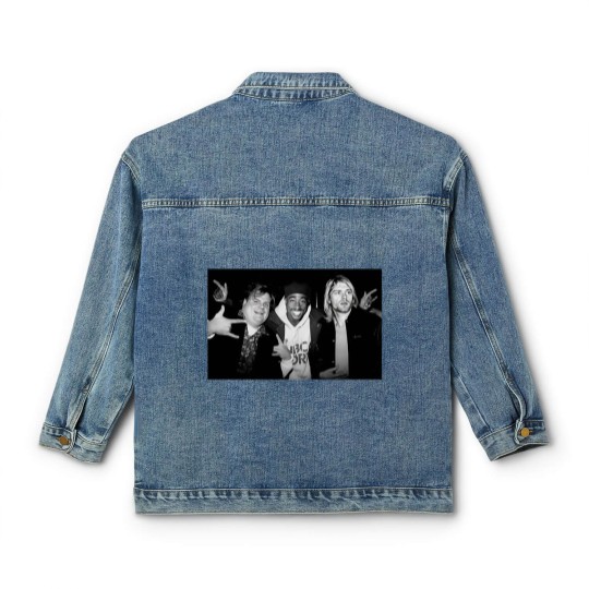 Discover Chris Farley Kurt Cobain Tupac Unisex Classic Women's Denim Jackets