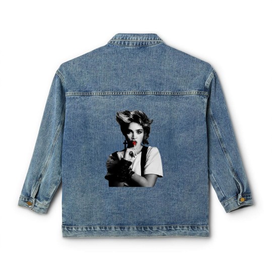 Discover Cool Madonna Lollipop Tour Cotton White Classic Women's Denim Jackets