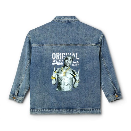 Discover Cool TuPac 90s Rap Classic Women's Denim Jackets, 2Pac Classic Women's Denim Jackets