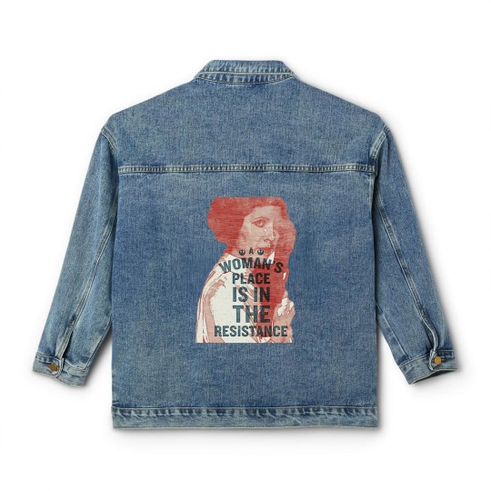 Discover Woman’s Place Is In The Resistance Feminist Classic Women's Denim Jackets
