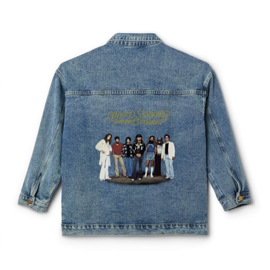Discover Lynyrd Skynyrd Classic Women's Denim Jackets, Street Survivors Gary Rossington Collins Classic Women's Denim Jackets